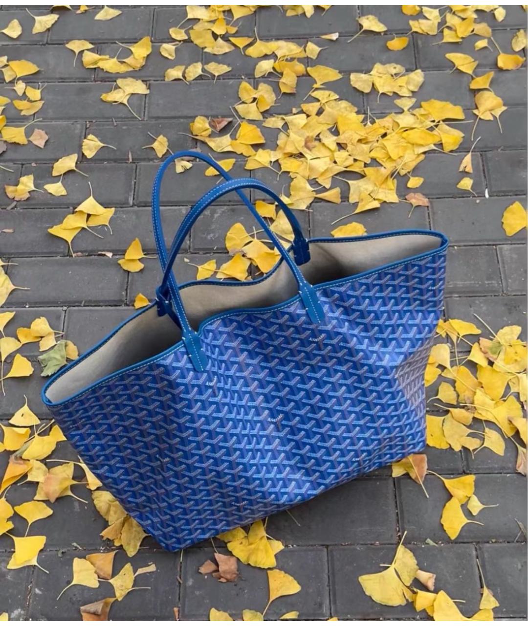 GOYARD Синяя сумка тоут, фото 5