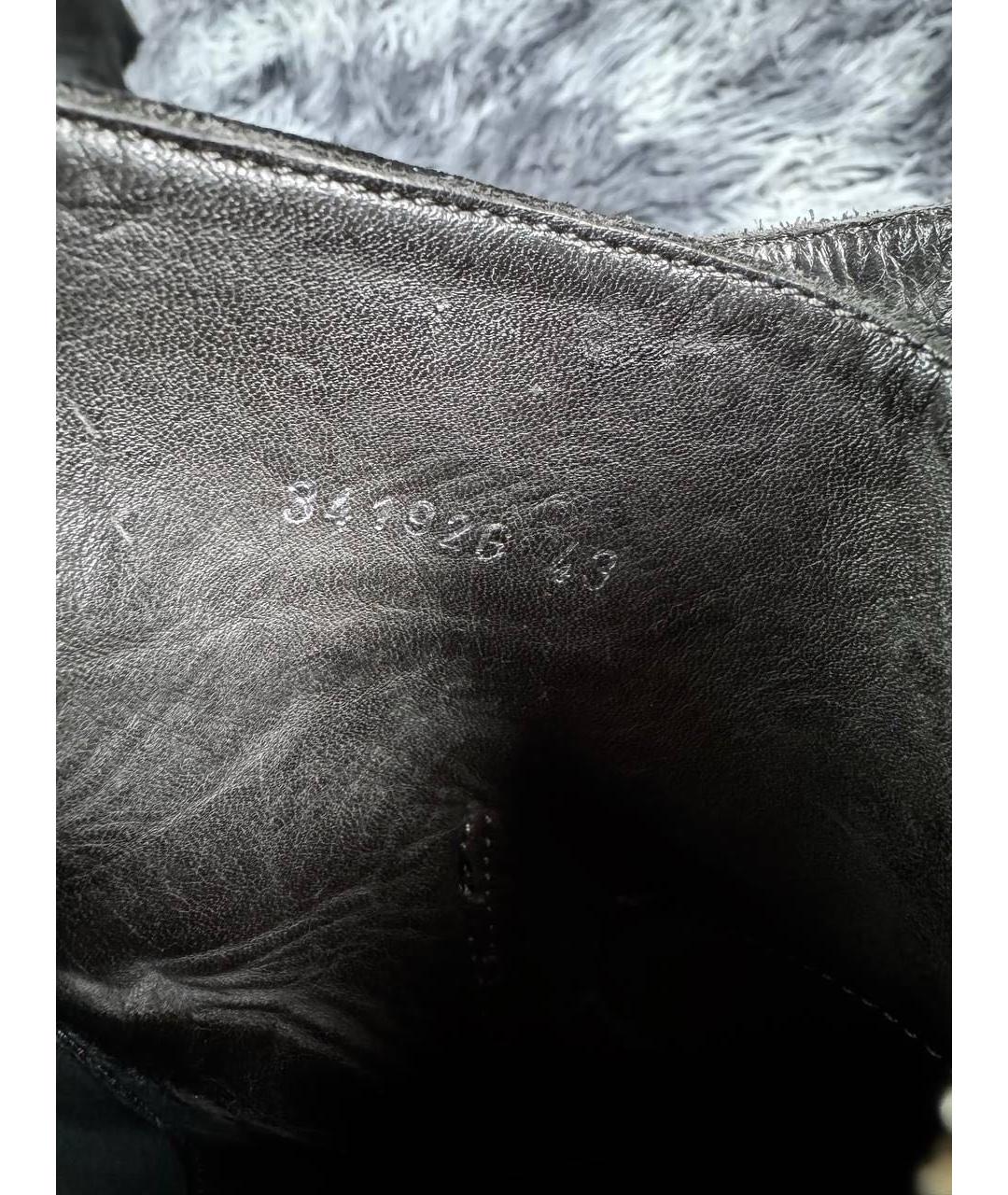 ALEXANDER MCQUEEN Черные замшевые низкие ботинки, фото 6