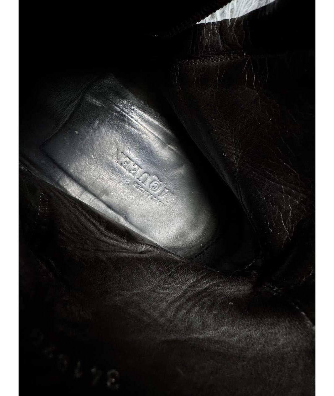 ALEXANDER MCQUEEN Черные замшевые низкие ботинки, фото 7