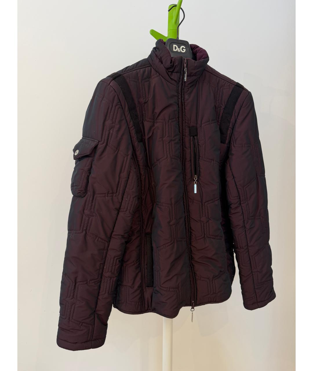 ETRO Бордовый полиэстеровый пуховик, фото 4