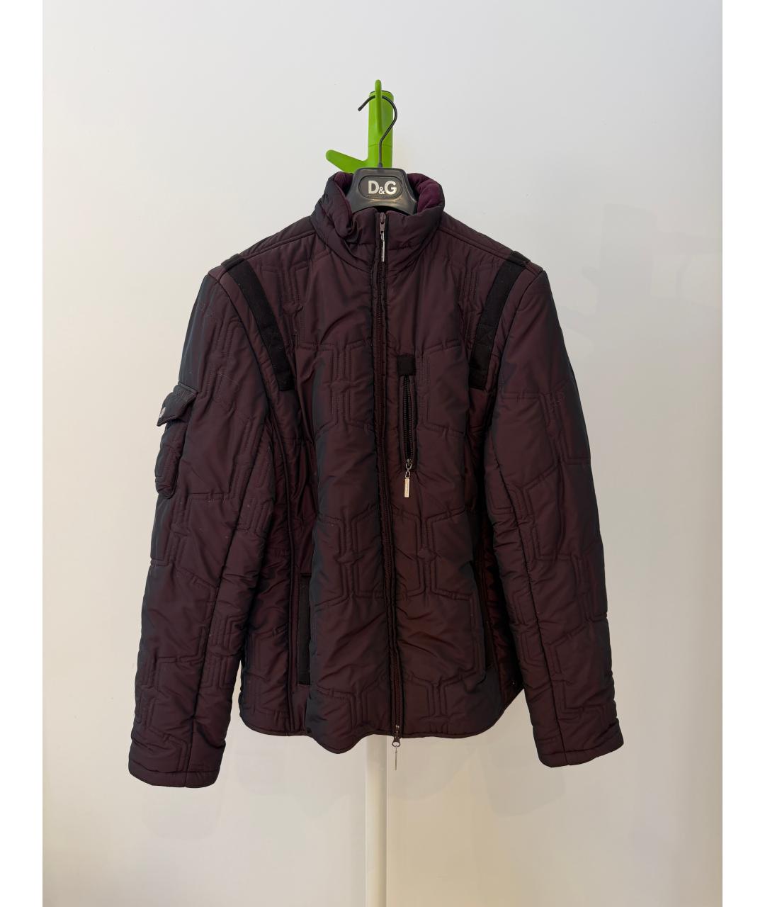 ETRO Бордовый полиэстеровый пуховик, фото 8