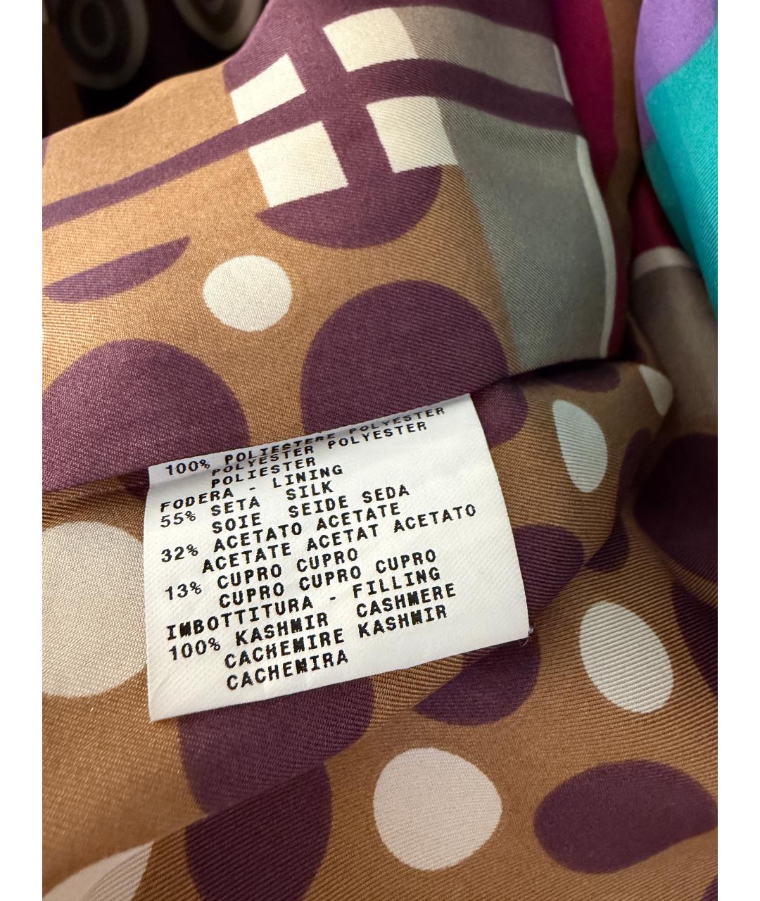 ETRO Бордовый полиэстеровый пуховик, фото 7