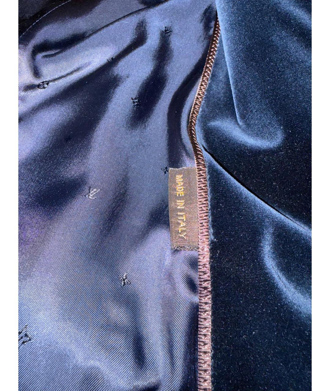 LOUIS VUITTON Темно-синий бархатный пиджак, фото 7