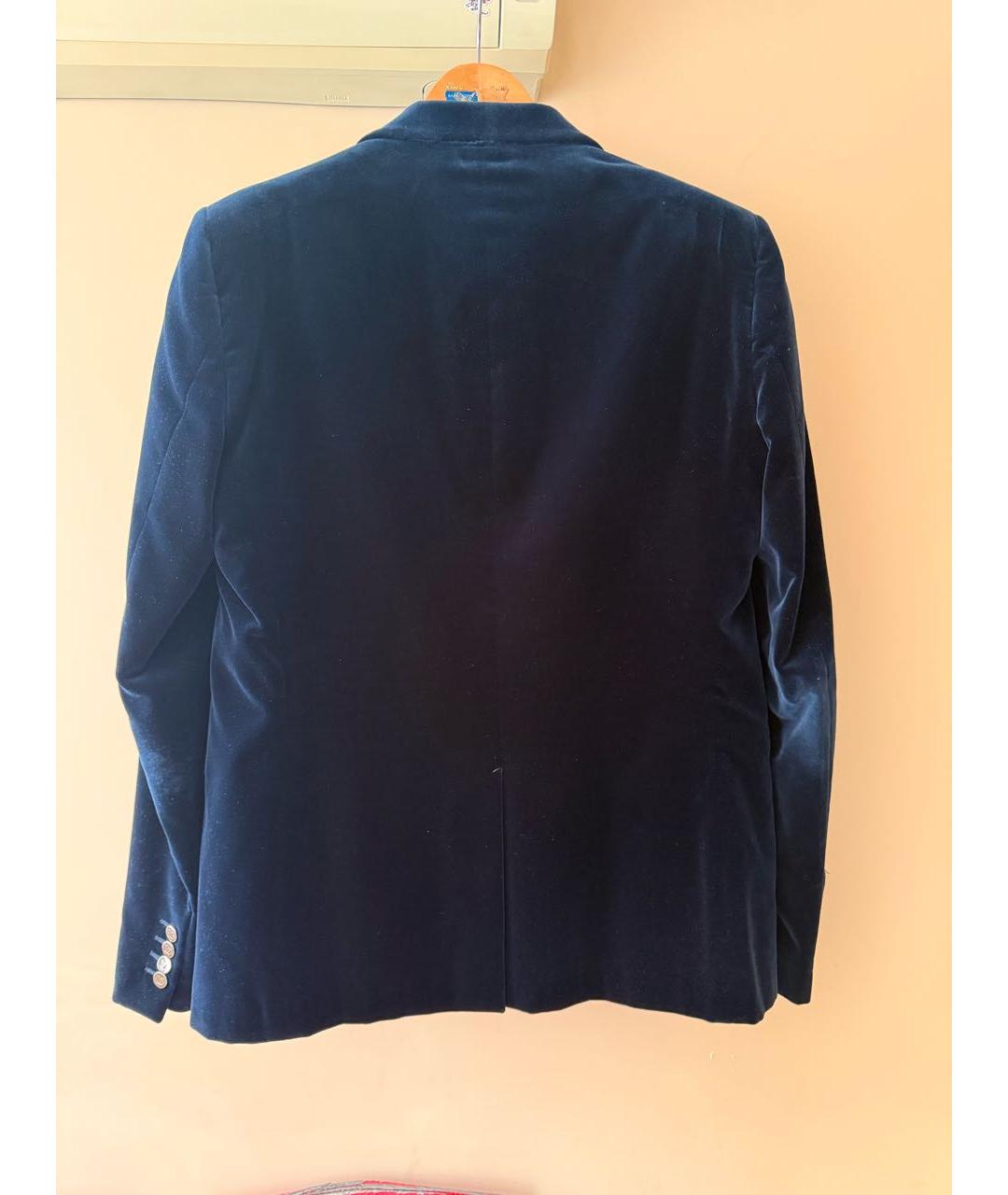 LOUIS VUITTON Темно-синий бархатный пиджак, фото 2