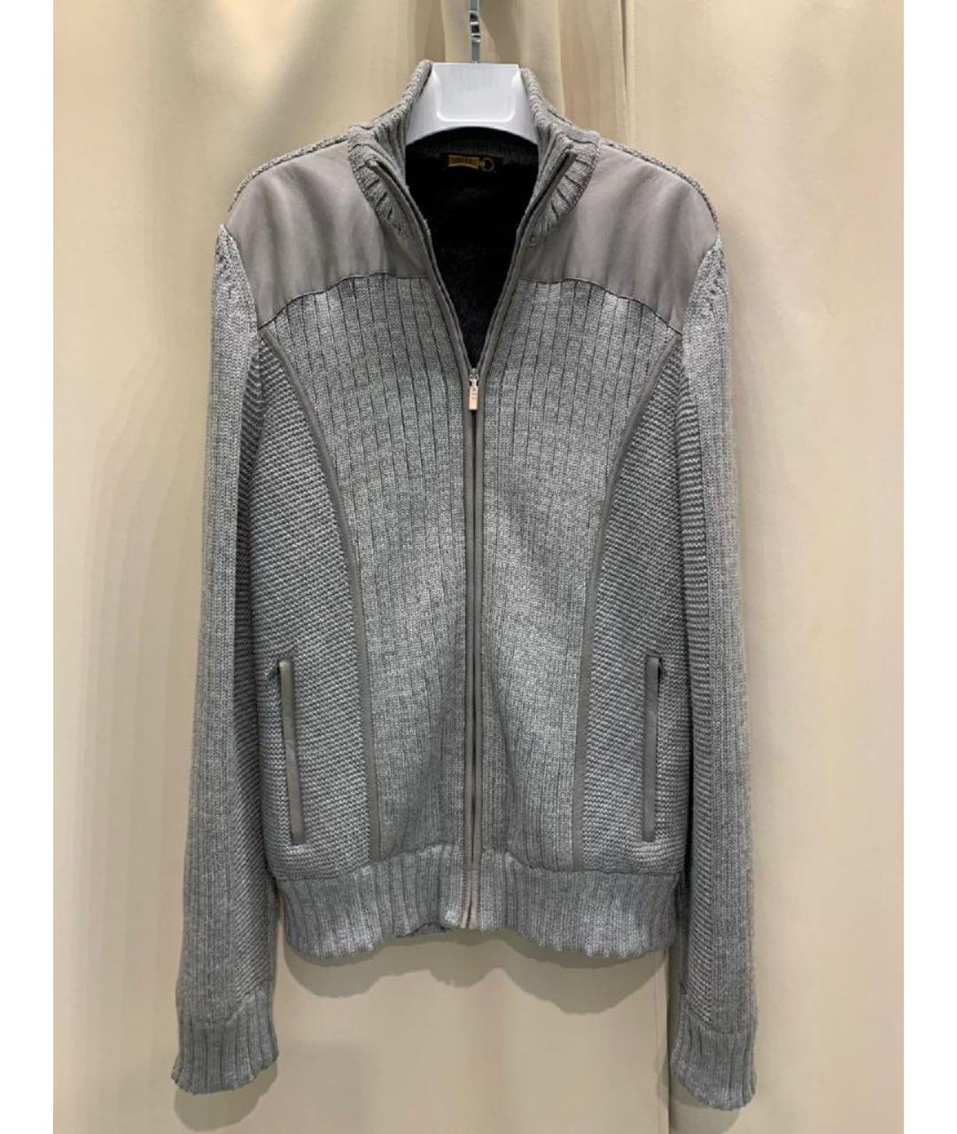 ZILLI Серый шерстяной кардиган, фото 10
