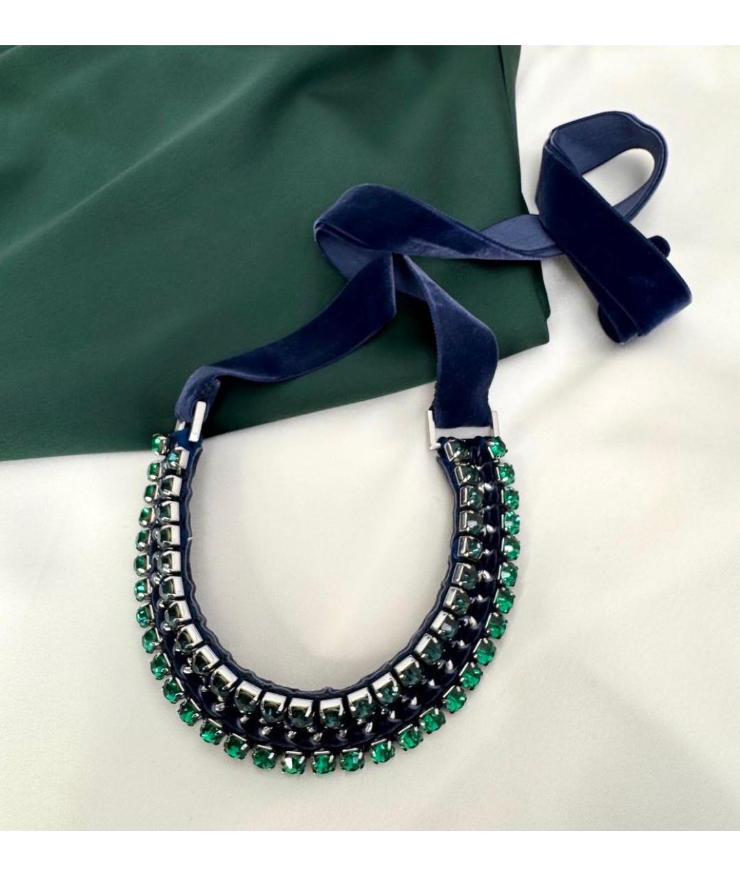 MAX MARA Зеленый металлический чокер, фото 5