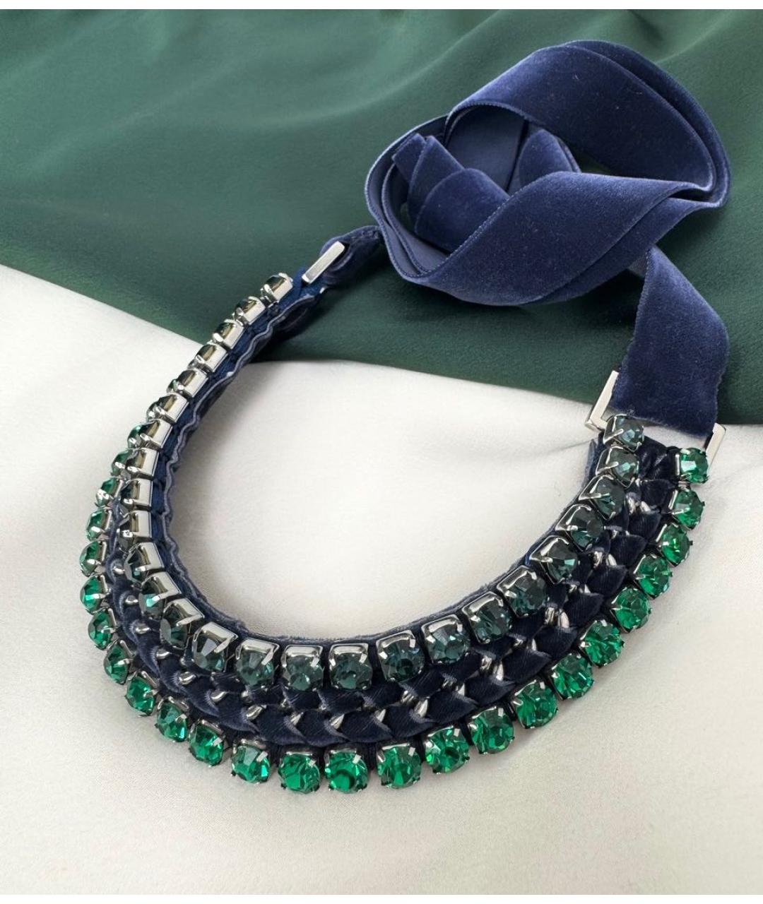 MAX MARA Зеленый металлический чокер, фото 3