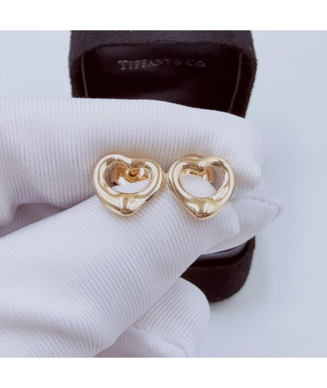 TIFFANY&CO Желтые серьги из желтого золота, фото 7