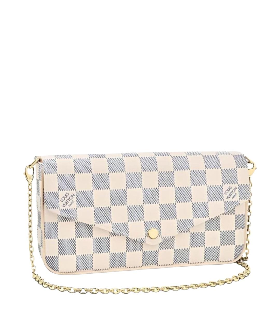 LOUIS VUITTON Белая кожаная сумка через плечо, фото 1