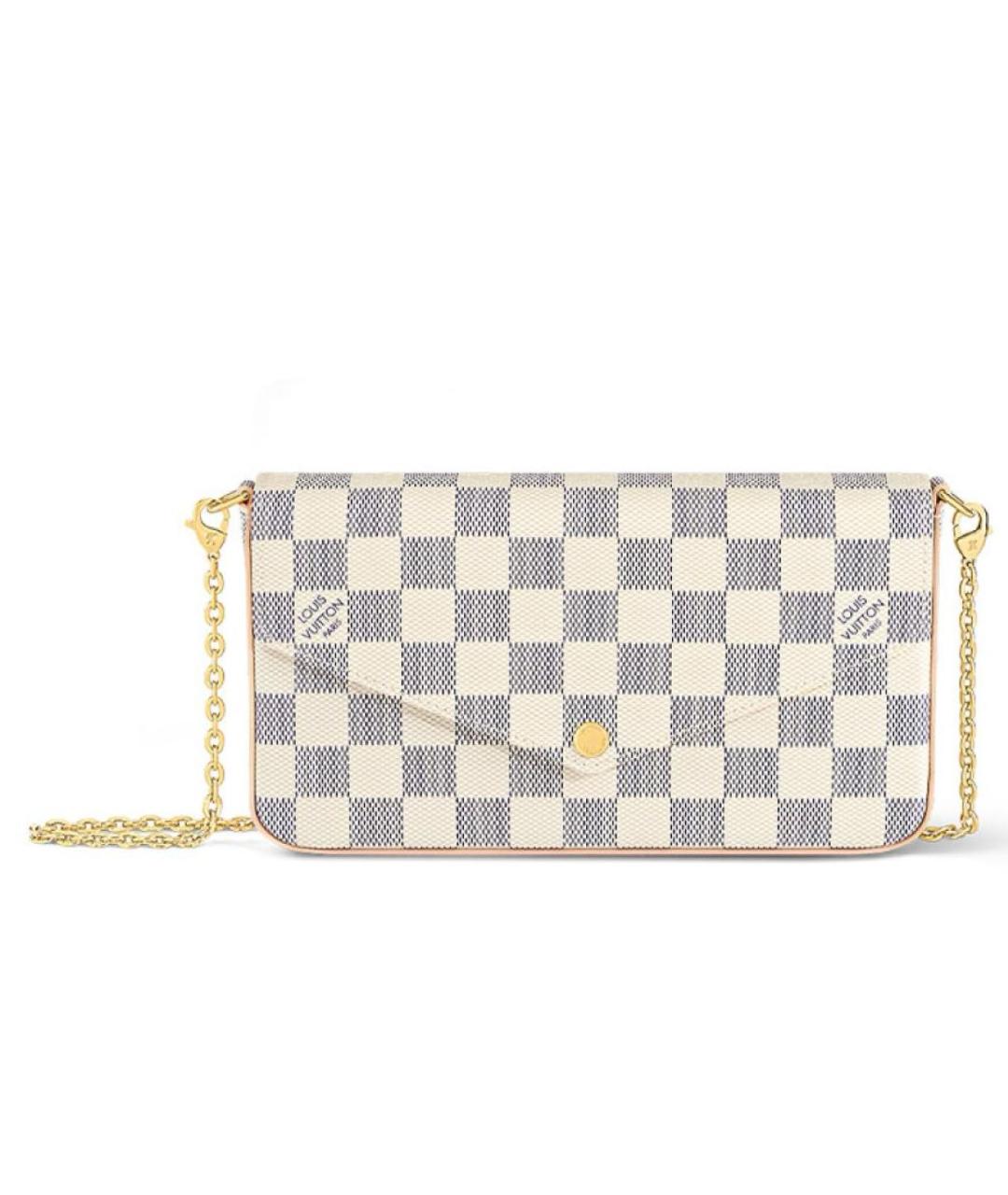 LOUIS VUITTON Белая сумка через плечо, фото 5