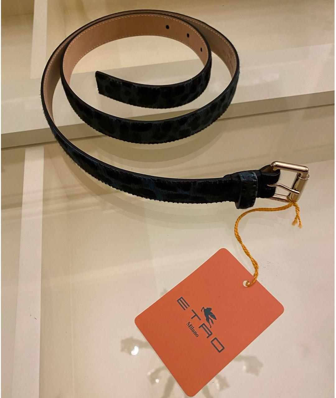 ETRO Синий кожаный ремень, фото 5