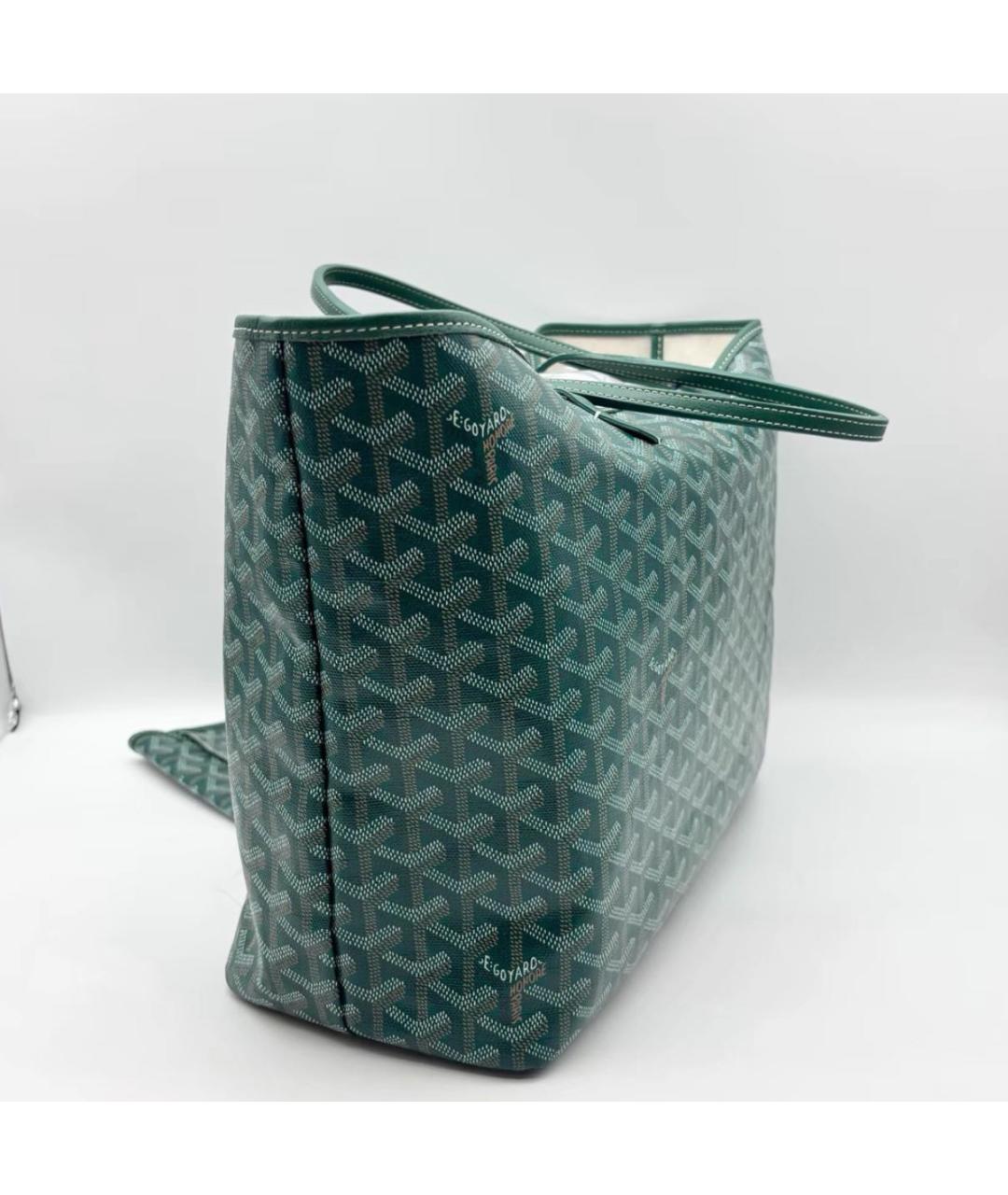 GOYARD Зеленая сумка тоут, фото 4