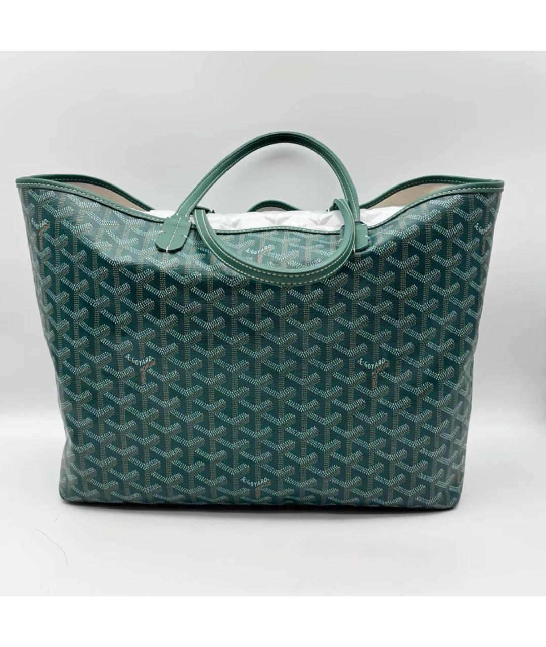 GOYARD Зеленая сумка тоут, фото 3