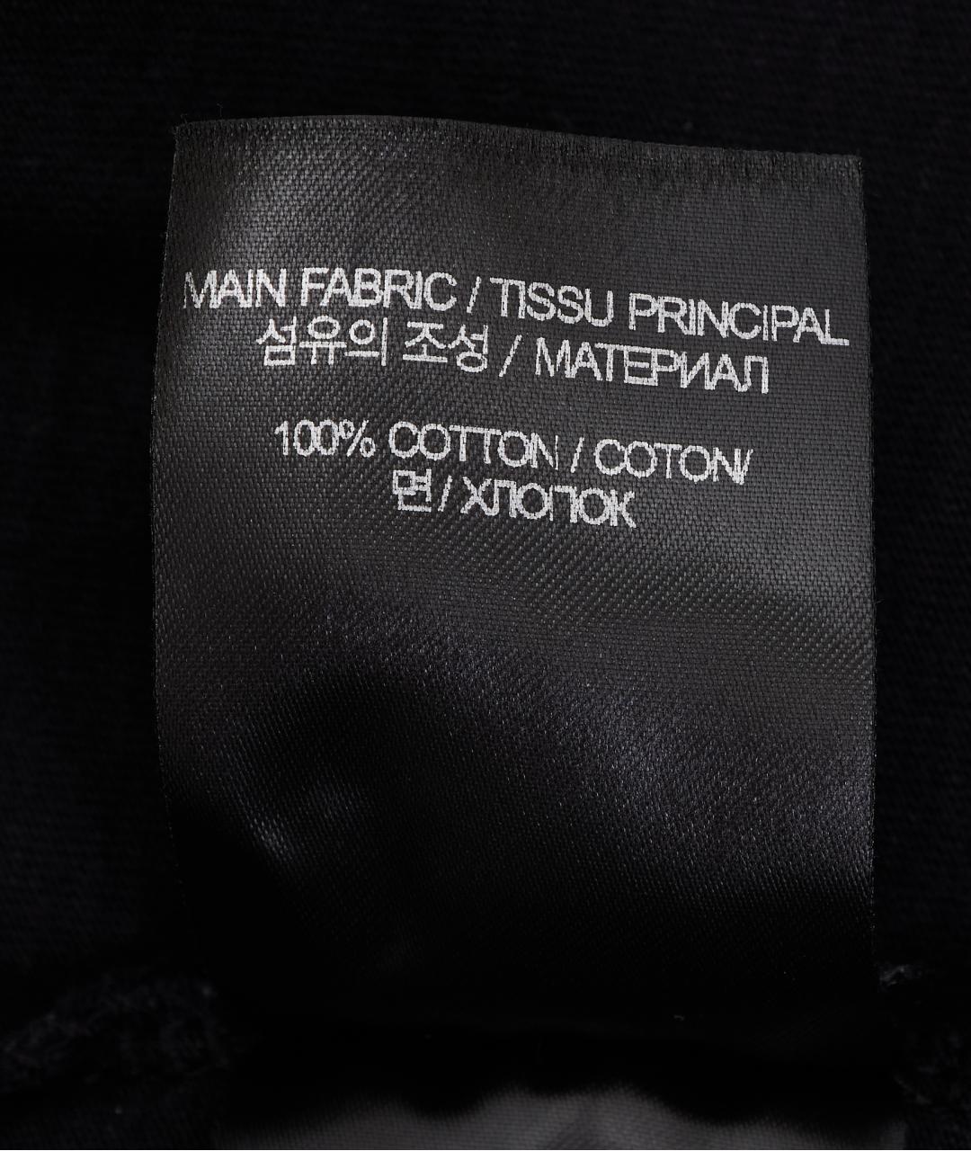 VETEMENTS Черная хлопковая футболка, фото 6