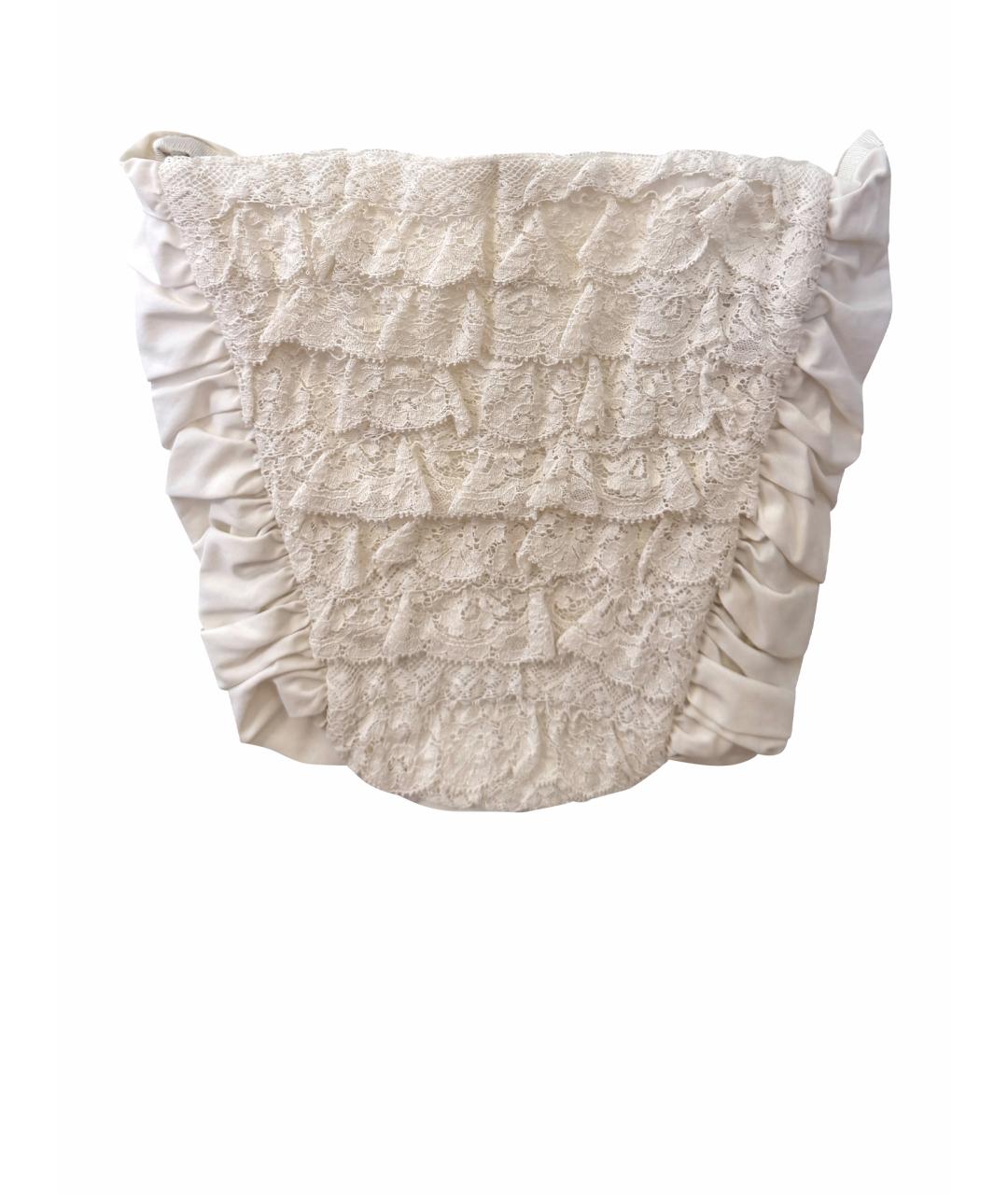 DOLCE&GABBANA Белый хлопковый корсет, фото 1