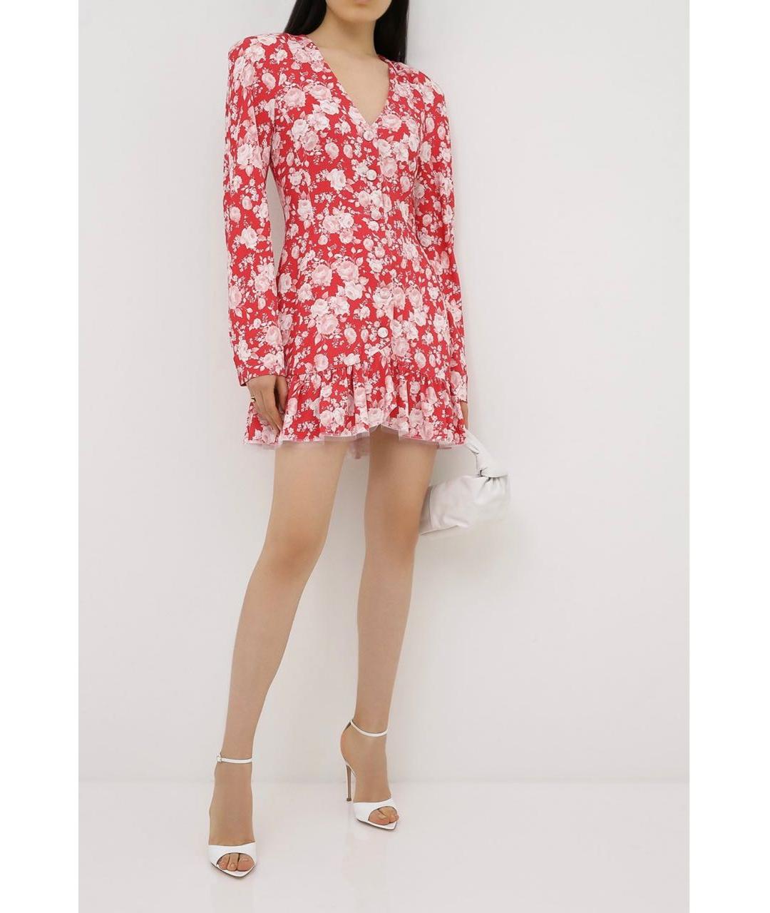 ULYANA SERGEENKO Мульти шелковое платье, фото 2