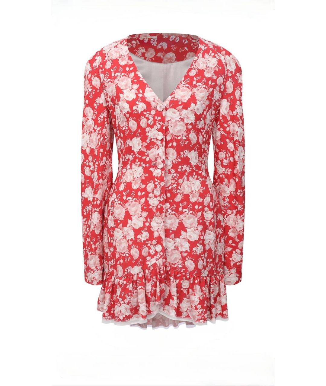 ULYANA SERGEENKO Мульти шелковое платье, фото 9