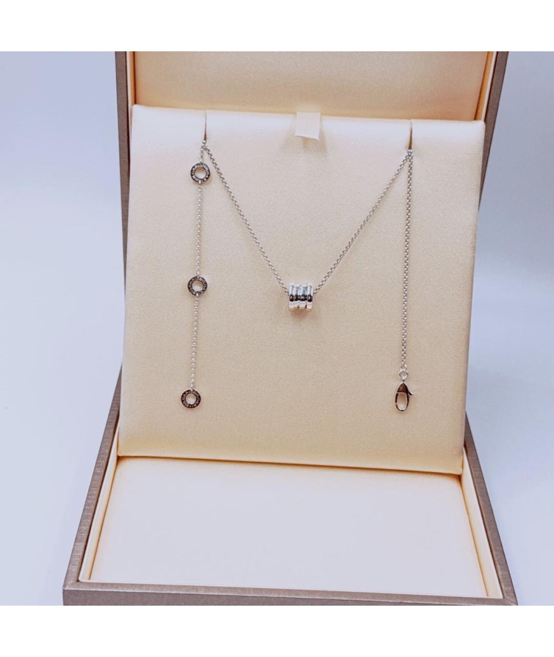 BVLGARI Белое колье из белого золота, фото 4