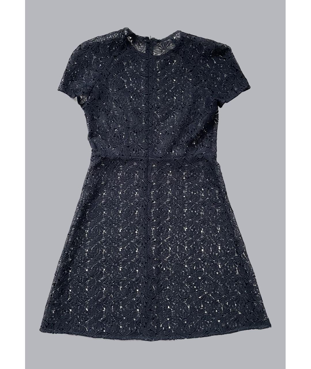 MAJE Темно-синее полиэстеровое повседневное платье, фото 2