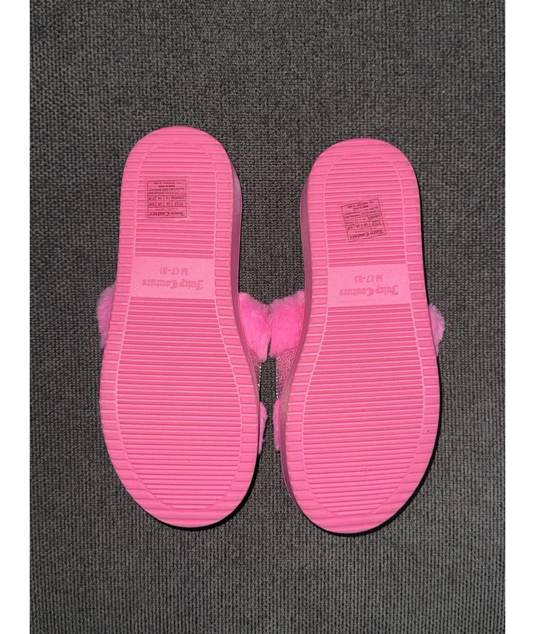 JUICY COUTURE Розовые шлепанцы, фото 3