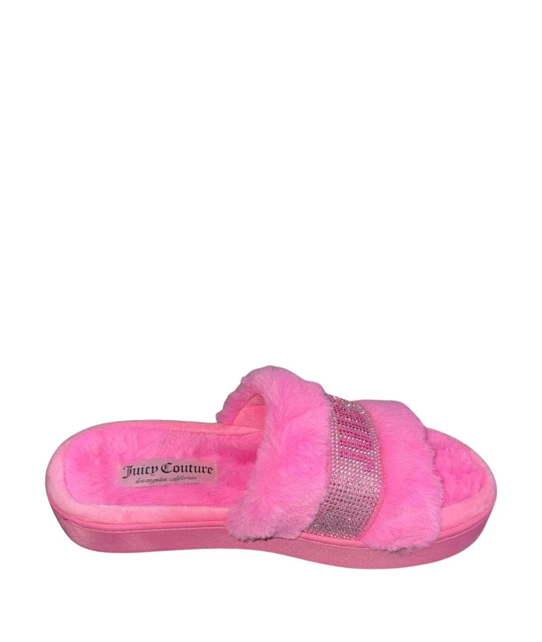 JUICY COUTURE Розовые шлепанцы, фото 1