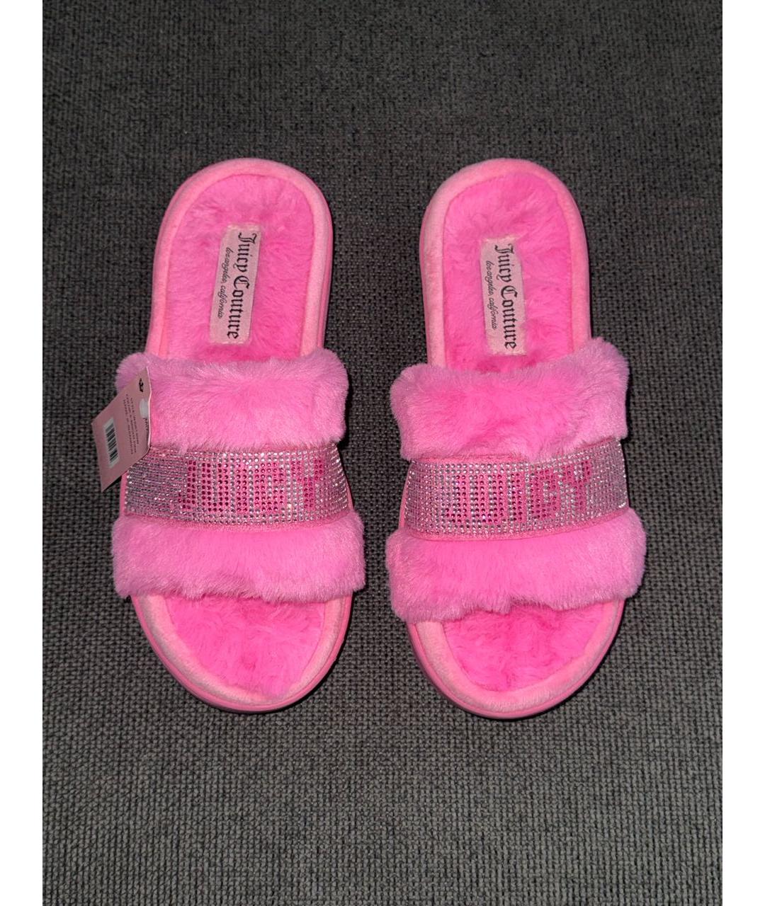 JUICY COUTURE Розовые шлепанцы, фото 2