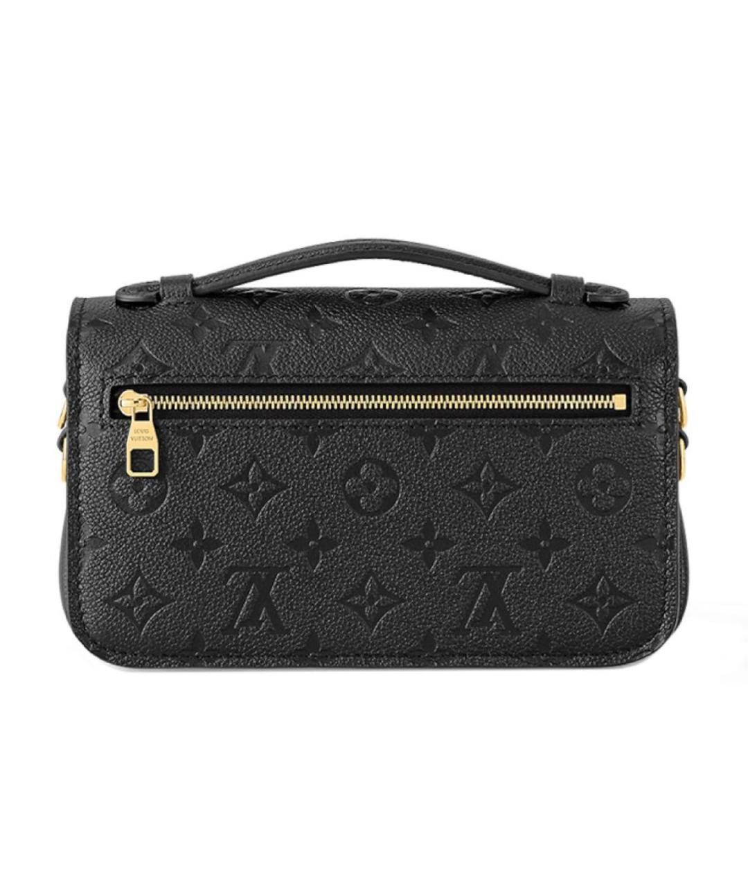 LOUIS VUITTON Черная кожаная сумка через плечо, фото 4