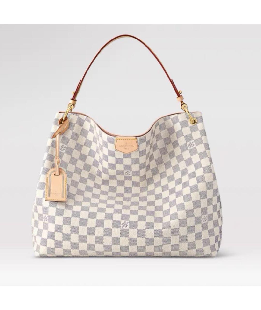 LOUIS VUITTON Белая сумка через плечо, фото 5