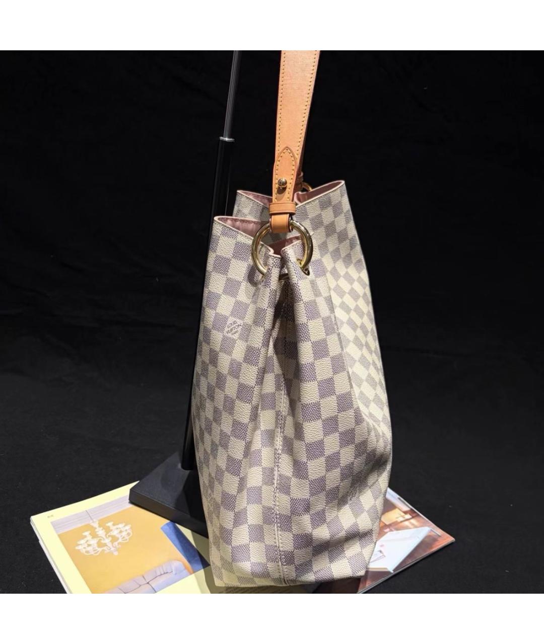 LOUIS VUITTON Белая сумка через плечо, фото 3