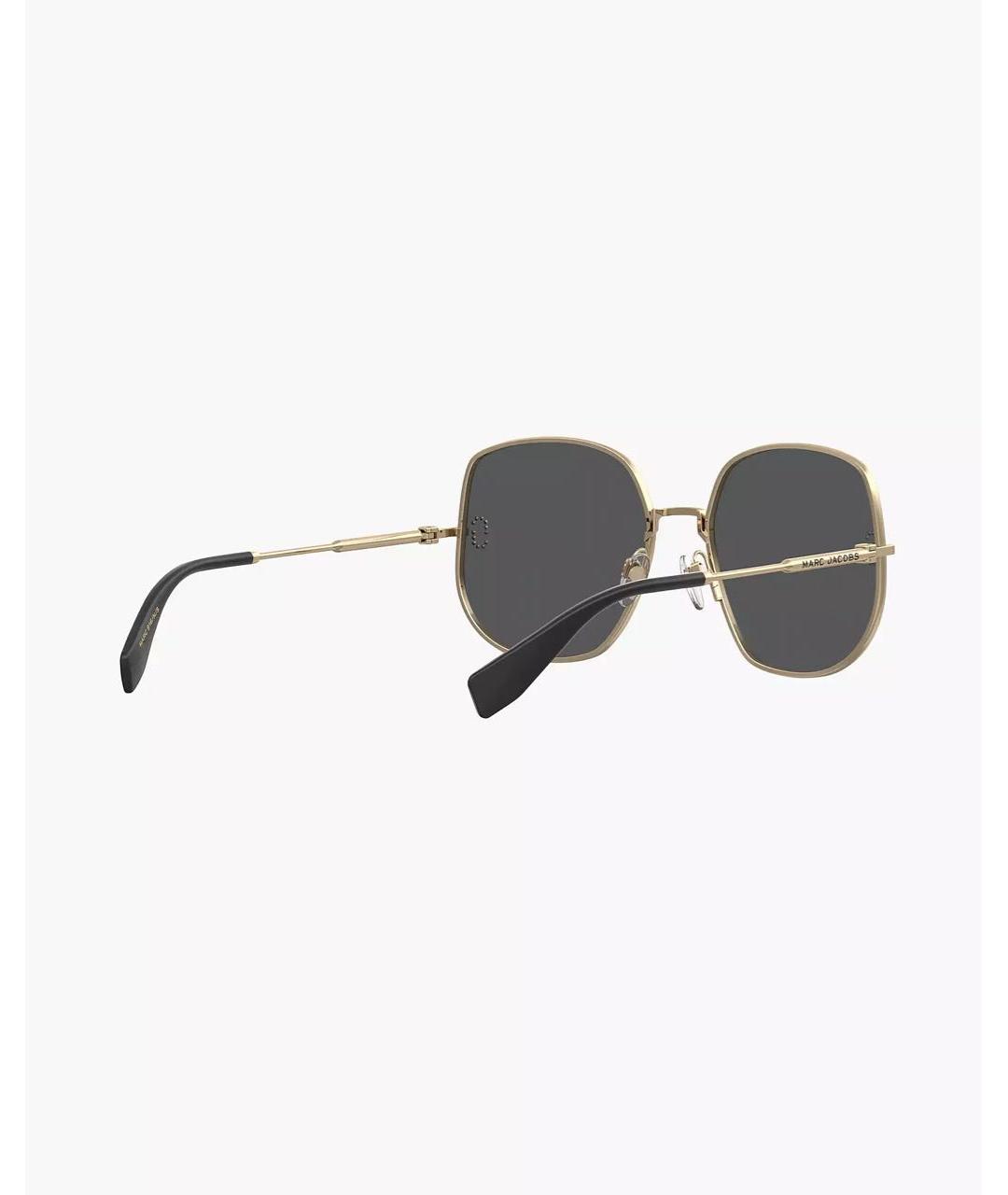 MARC JACOBS Золотые металлические солнцезащитные очки, фото 4