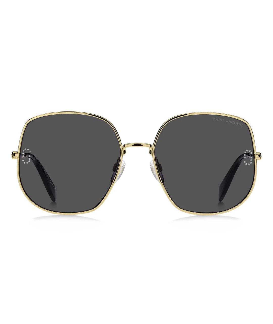 MARC JACOBS Золотые металлические солнцезащитные очки, фото 8