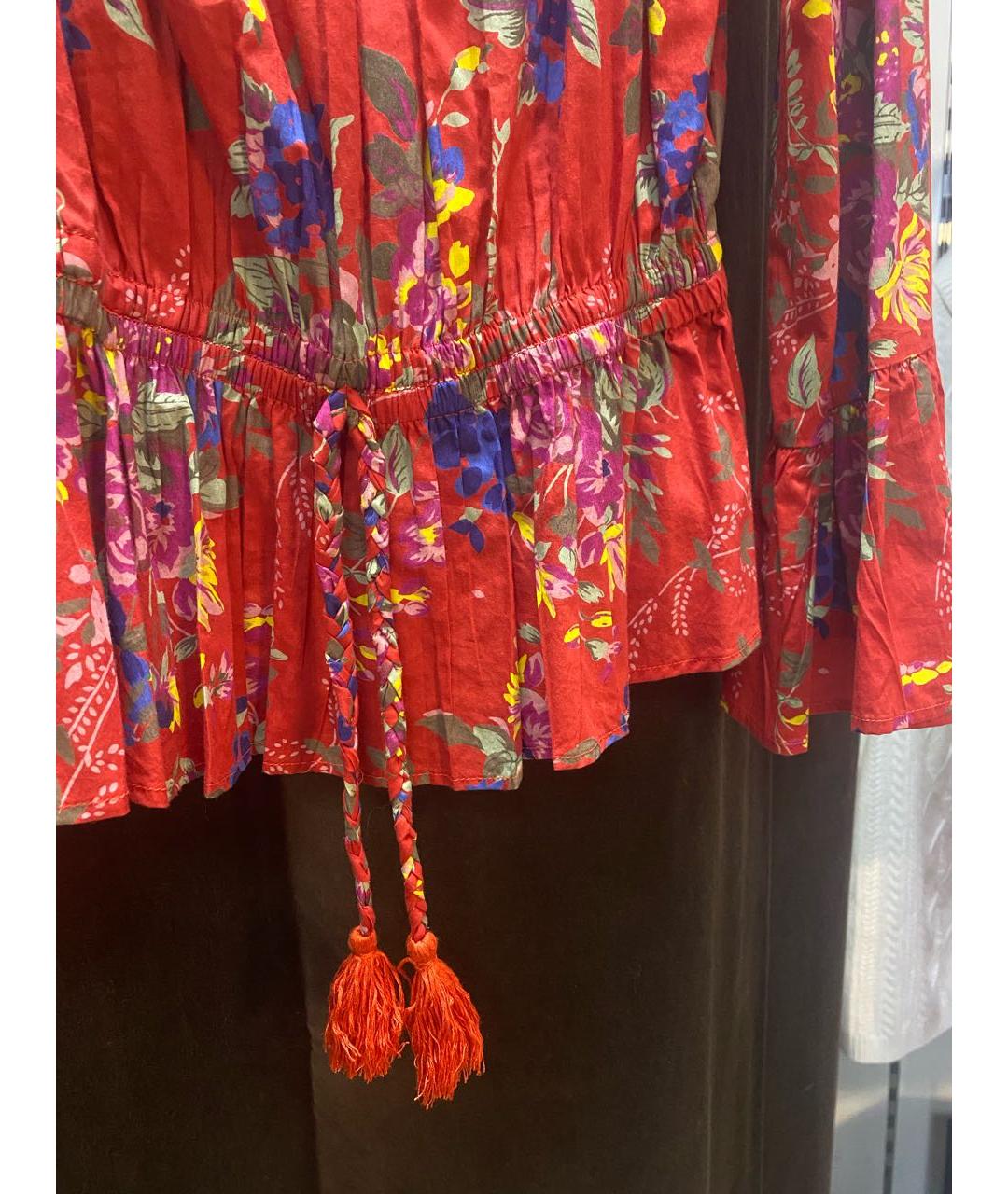 TWIN-SET Красная хлопковая блузы, фото 2