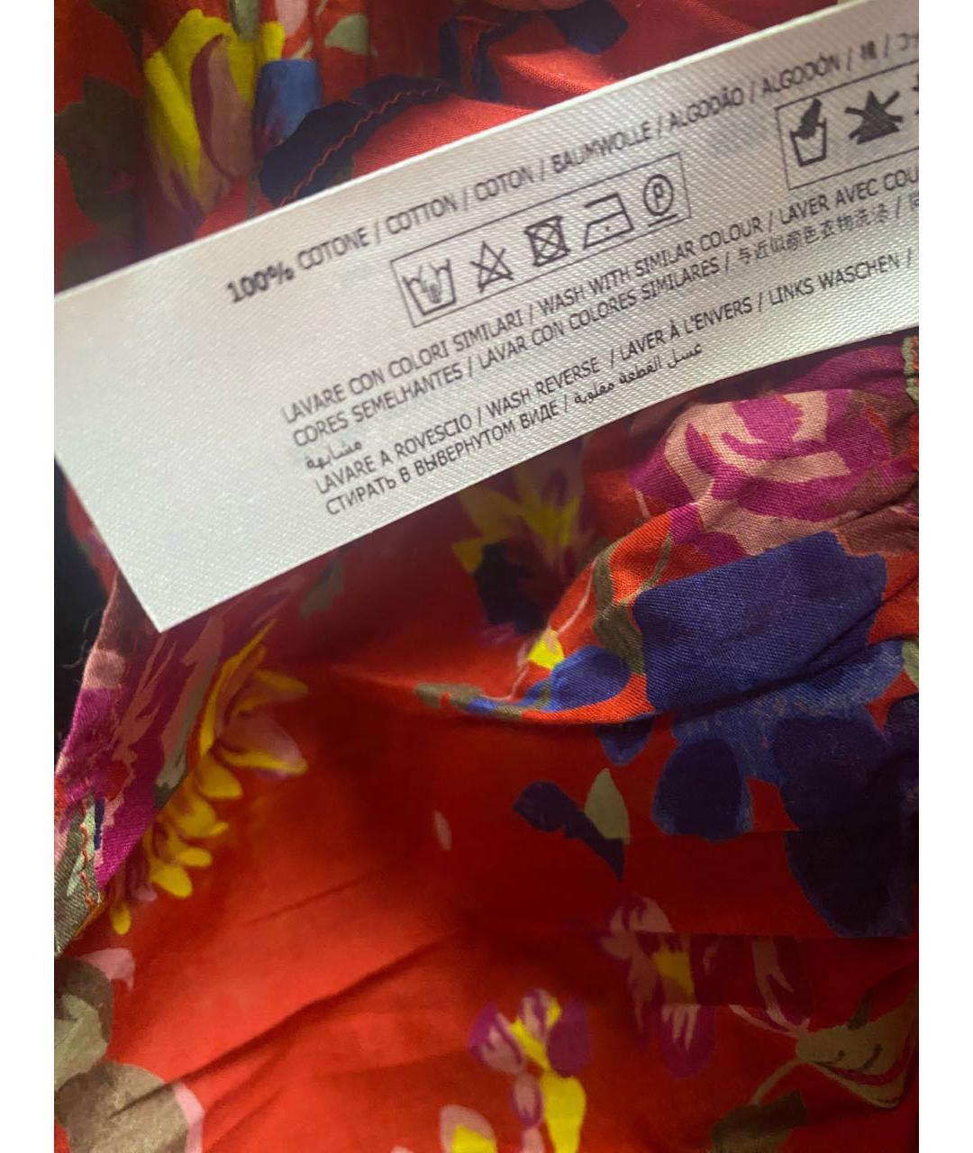 TWIN-SET Красная хлопковая блузы, фото 5