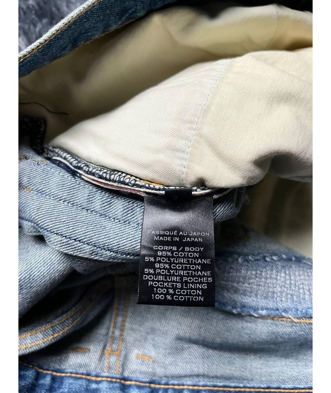 BALMAIN Голубые хлопковые джинсы скинни, фото 5