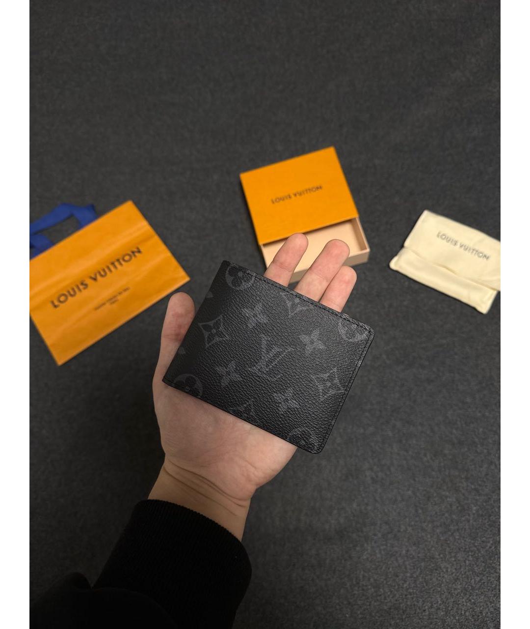 LOUIS VUITTON Черный кошелек, фото 2