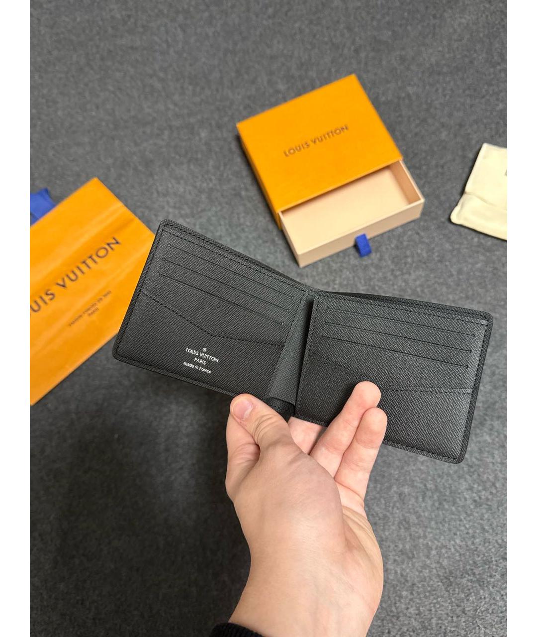 LOUIS VUITTON Черный кошелек, фото 5