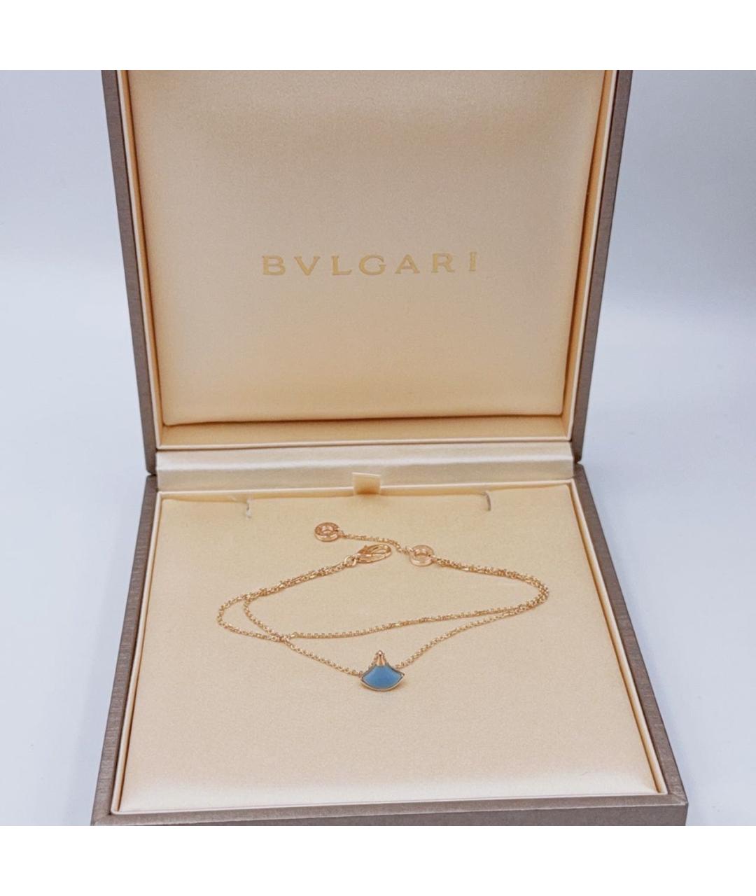 BVLGARI Бирюзовый браслет из розового золота, фото 3