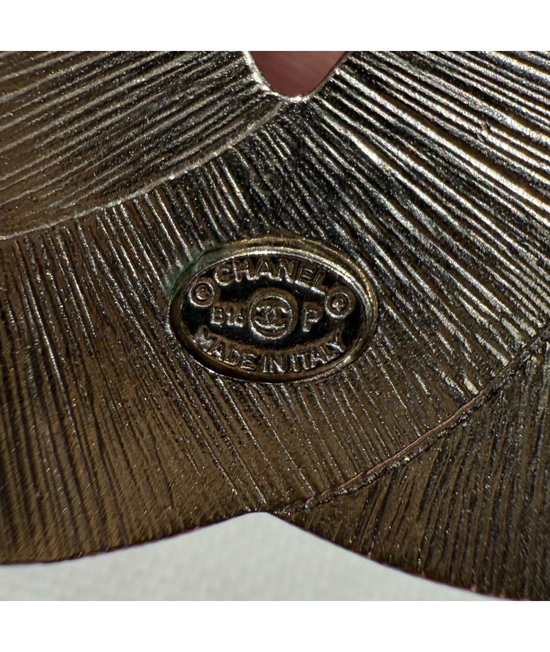 CHANEL Серебряная металлическая булавка / брошь, фото 4