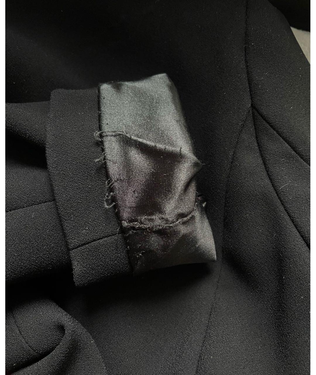 ELISABETTA FRANCHI Черный полиэстеровый жакет/пиджак, фото 5