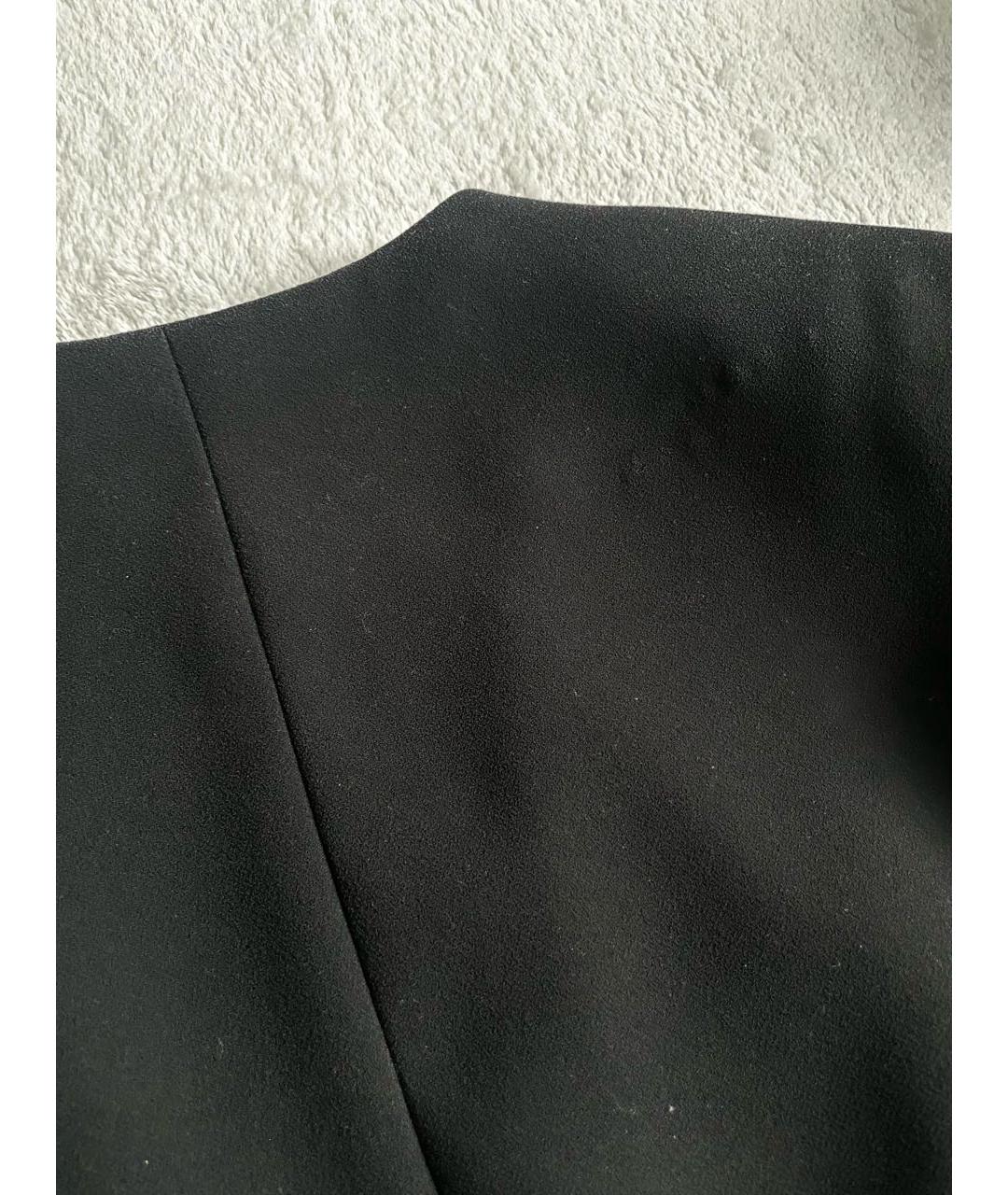 ELISABETTA FRANCHI Черный полиэстеровый жакет/пиджак, фото 6