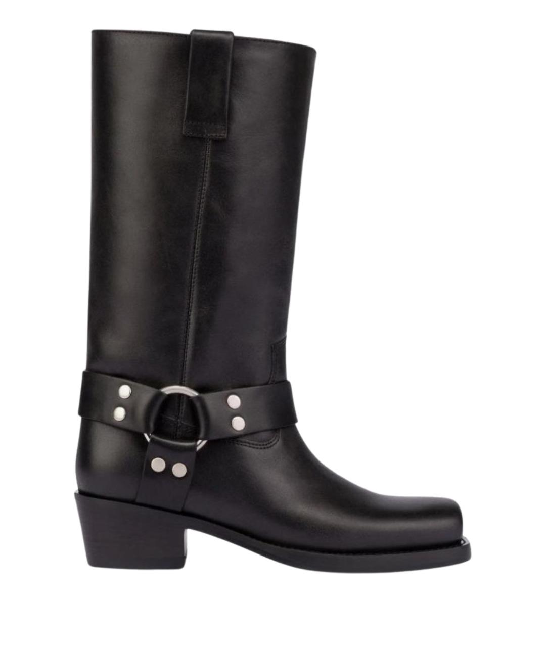 PARIS TEXAS Черные кожаные ботильоны, фото 1