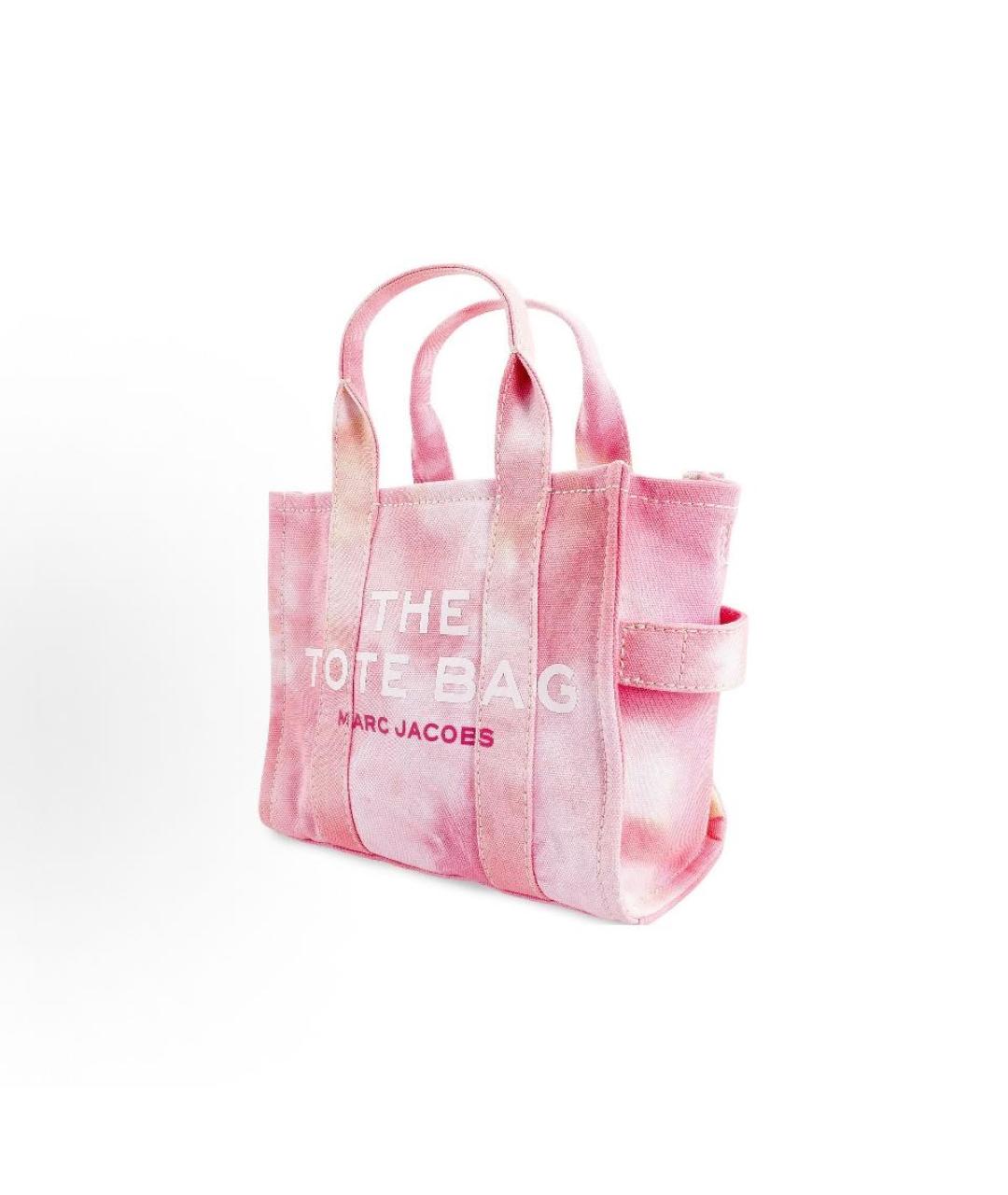 MARC JACOBS Розовая хлопковая сумка тоут, фото 2