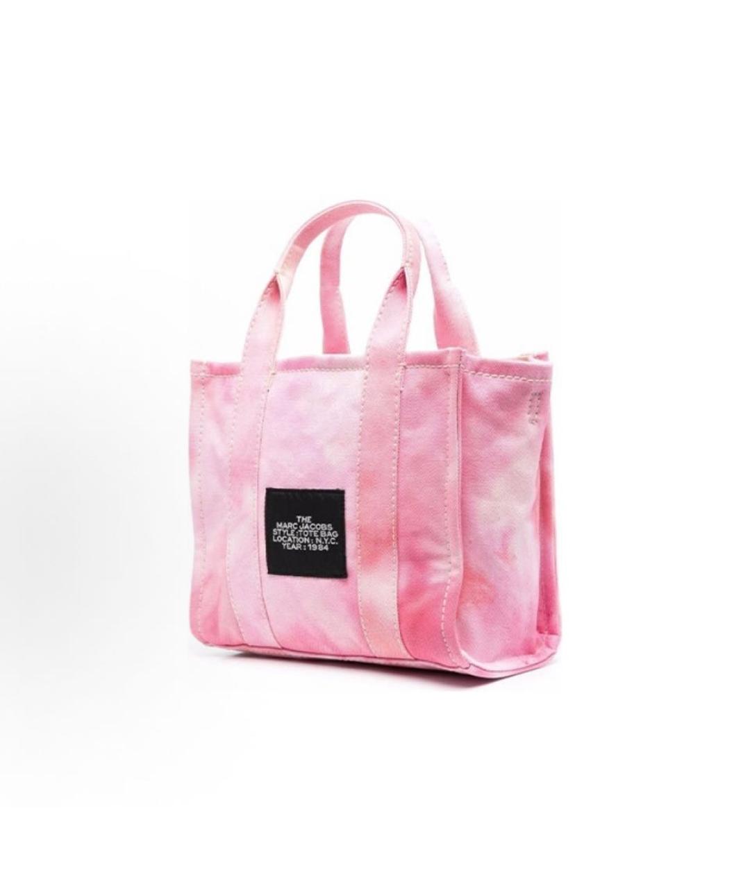 MARC JACOBS Розовая хлопковая сумка тоут, фото 3