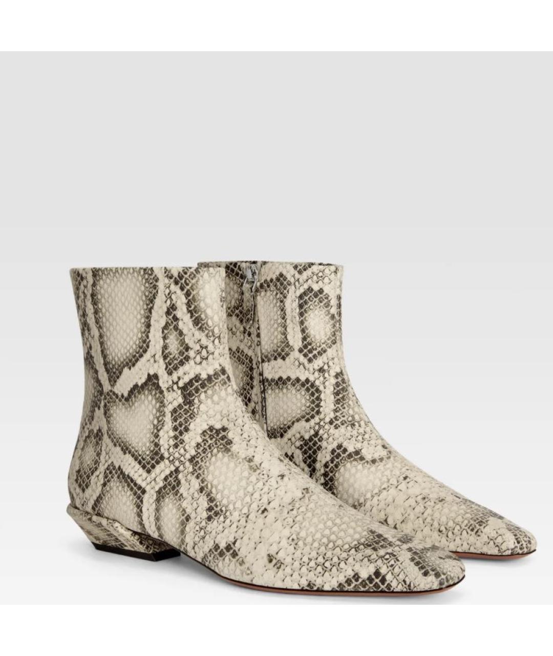 PARIS TEXAS Бежевые кожаные ботильоны, фото 2