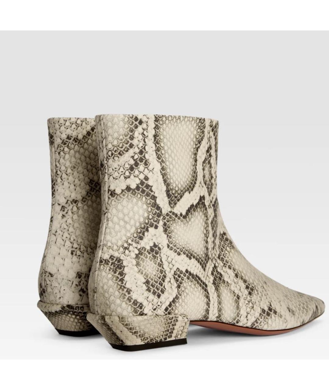 PARIS TEXAS Бежевые кожаные ботильоны, фото 3