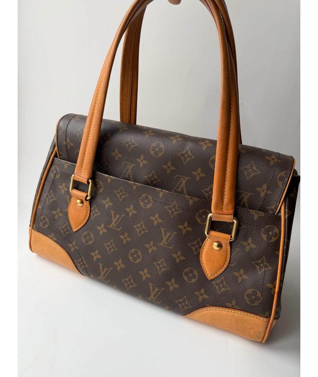 LOUIS VUITTON Коричневая сумка тоут, фото 3