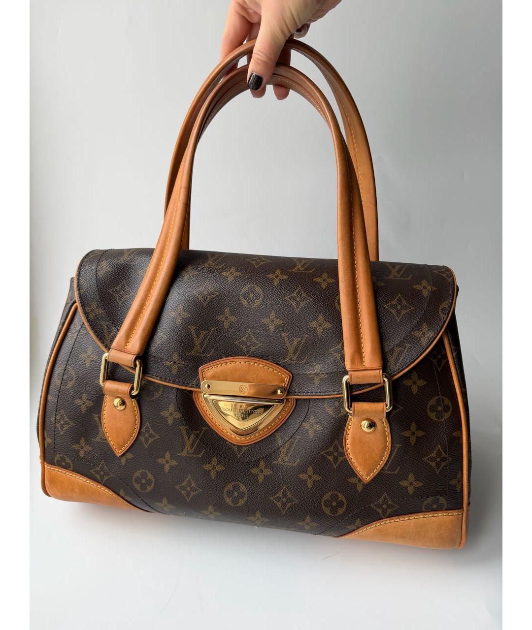 LOUIS VUITTON Коричневая сумка тоут, фото 9