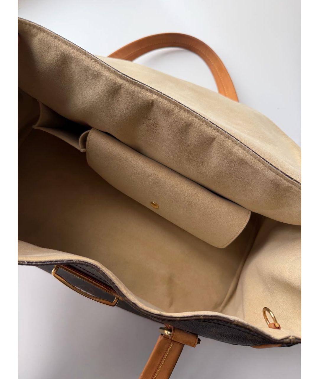 LOUIS VUITTON Коричневая сумка тоут, фото 4