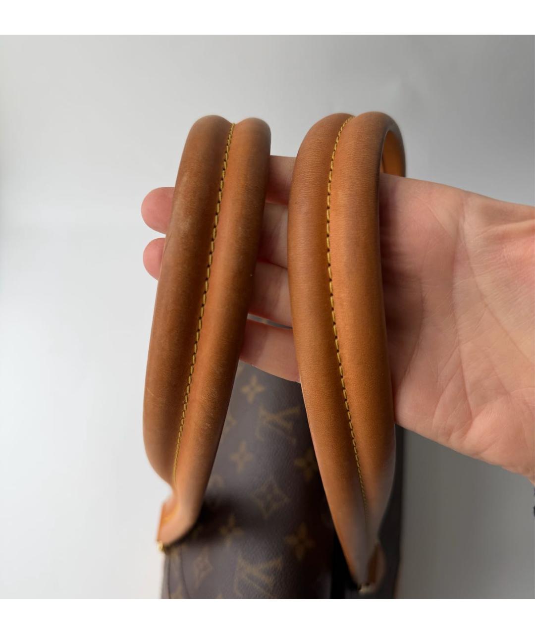 LOUIS VUITTON Коричневая сумка тоут, фото 7