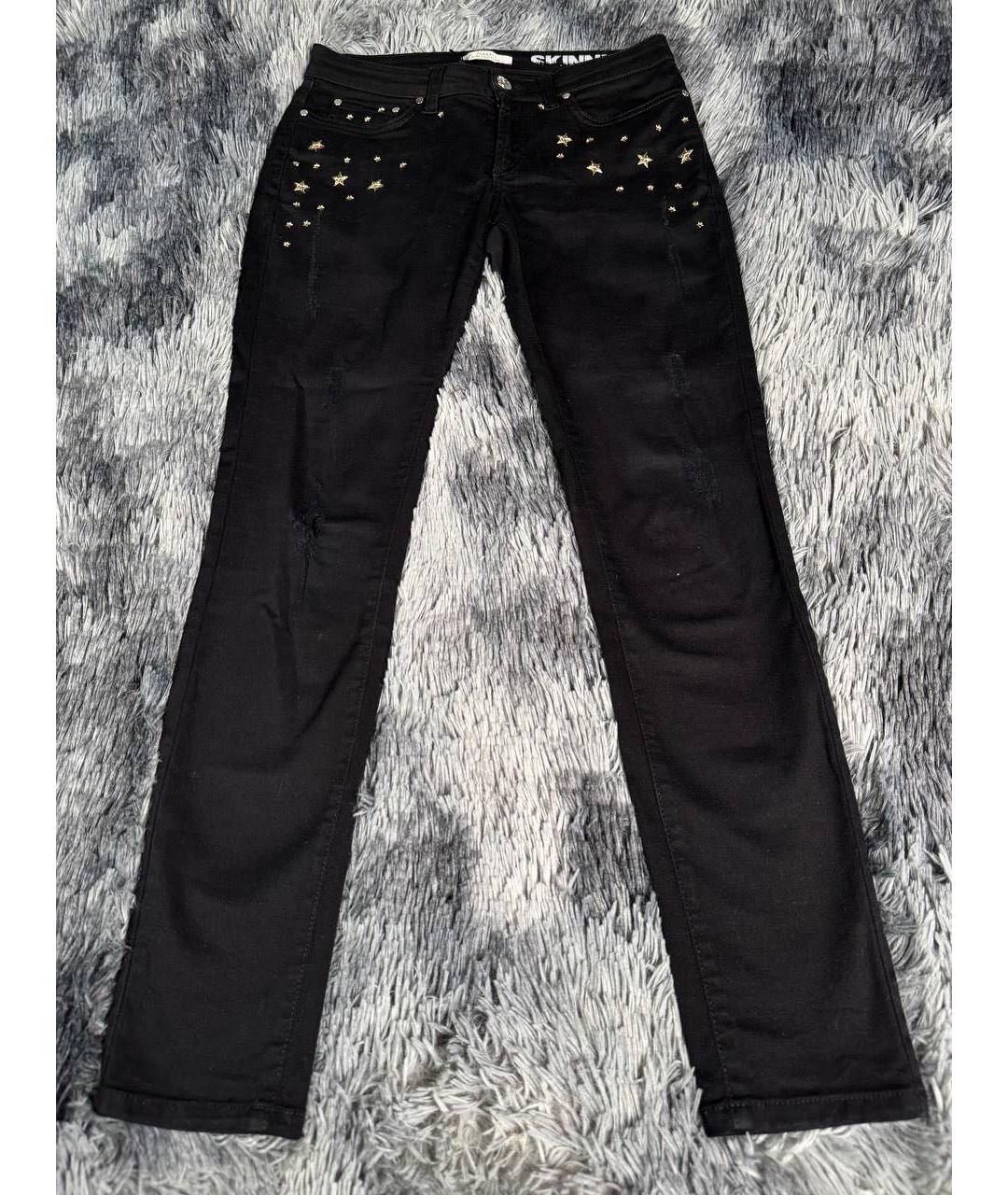 VERSACE Черные хлопковые джинсы скинни, фото 6